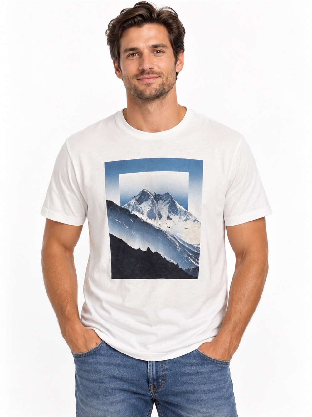 Old Navy Blue Mountain Graphic Tee